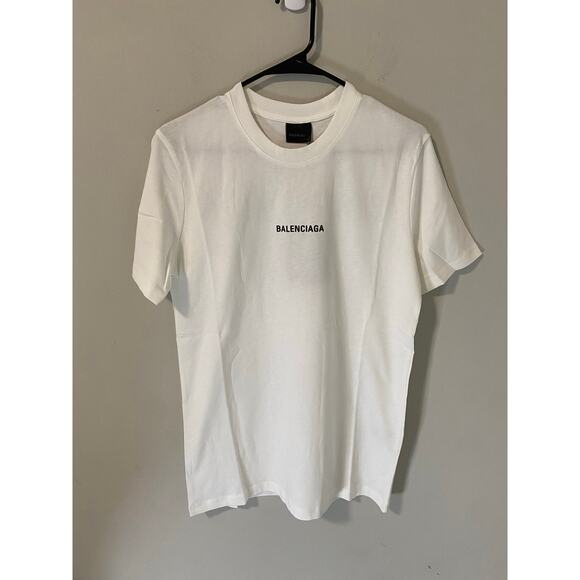New Balenciaga Unisex Logo Print T-Shirt Size  XXL - Picture 2 of 4